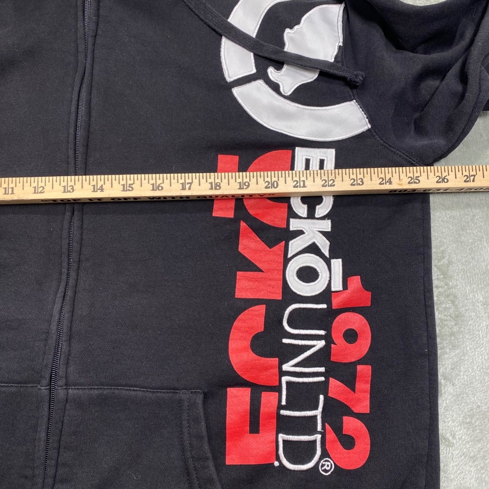 Ecko Unltd Full Zip Hoodie Graphic Print Sweatshirt Mens XL - Picture 7 of 12